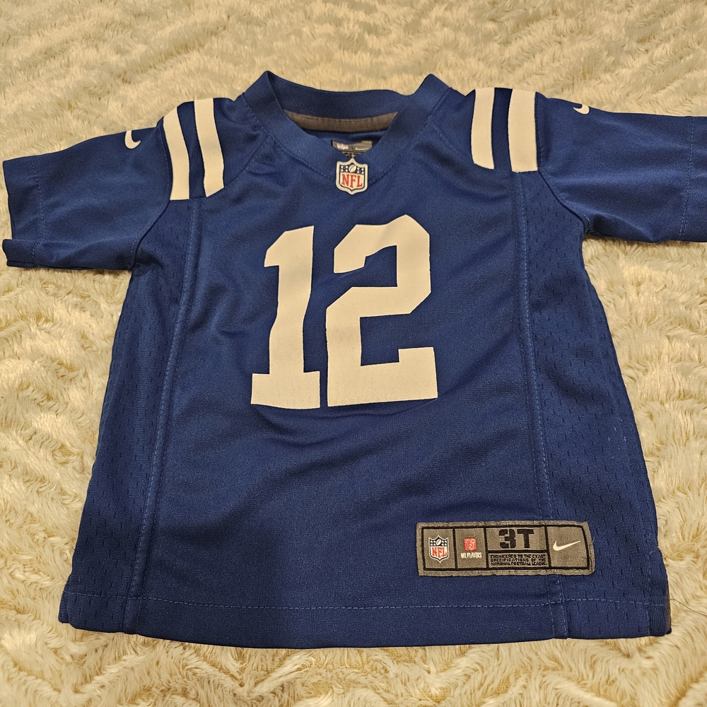 Nike Kids Blue and White NFL Jersey